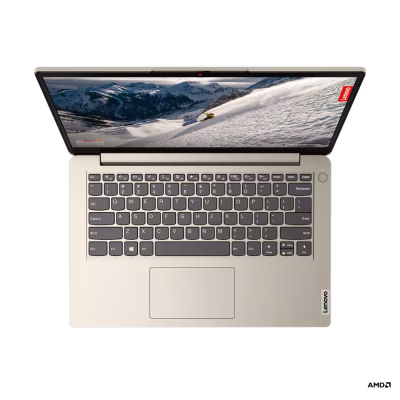 Lenovo IdeaPad 1 14AMN7 Ryzen 5 7520U | 16GB RAM | 512GB SSD | AMD Radeon Graphics | 14″ FHD Laptop | Sand Color